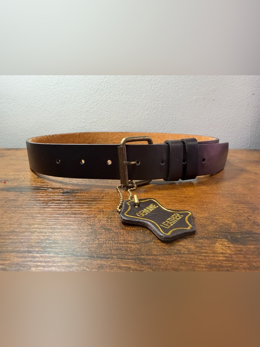 Men's Classic Genuine Leather Dress Belt - Size 32